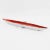 Striking modernist Space Age aluminum bowl or desk tidy or catchall. An elongated canoe-shaped piece in typical spatial...