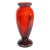 Czech Art Glass Vase With Silver Trim C. 1920/1930's For Sale
