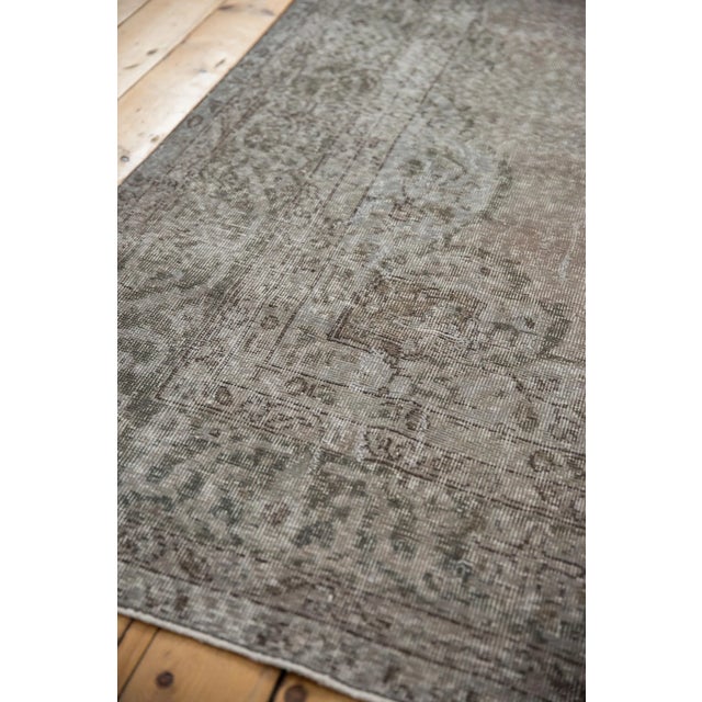 Textile Vintage Distressed Overdyed Oushak Rug - 7'8" X 10'7" For Sale - Image 7 of 12