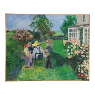 Grace B. Keogh Painting "Garden Lunch" For Sale