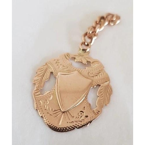 Antique Gold Fob & Albert Chain from William Adams LTD, Birmingham, 1917 For Sale - Image 3 of 13