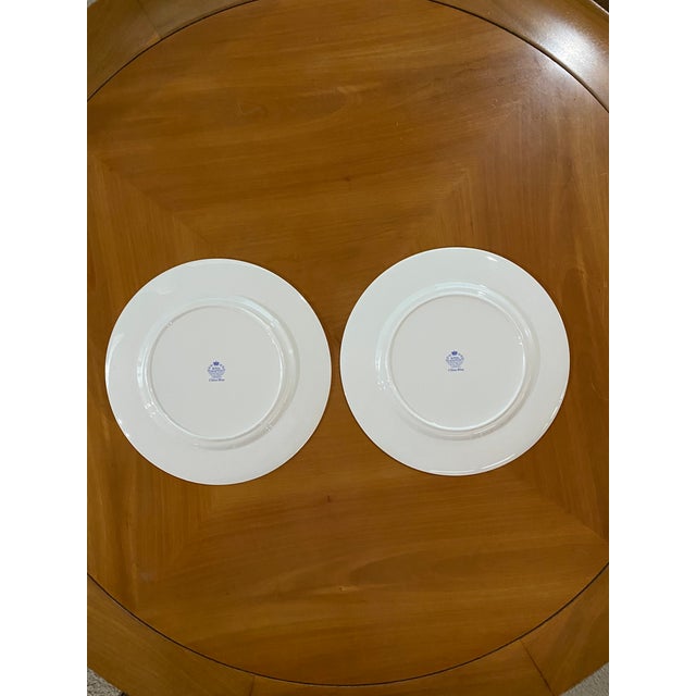 Royal Blue Rare Vintage Royal Grafton “China Blue” Pattern Plate For Sale - Image 8 of 8