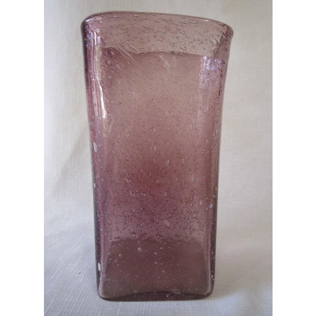 Mexican Bubble Glass Vase Chairish