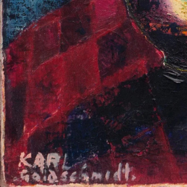 Signed lower left, 'Karl Goldschmidt' (Anglo-German, 1912-1995) and painted circa 1930. Photo of Karl Goldschmidt (Kenneth...