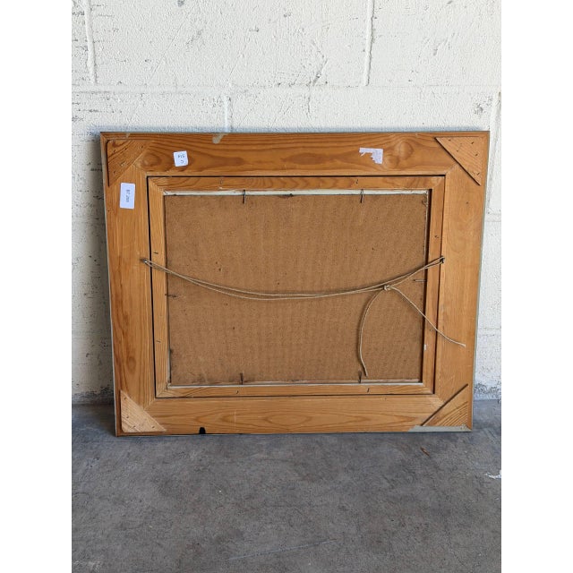 Per Dahl Abstract Expressionist Oil Painting Textured Canvas Wood Frame Denmark 1970s For Sale - Image 9 of 9