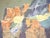 Wood Mid-Century Original European Alpine Village Oil Painting on Board For Sale - Image 7 of 11