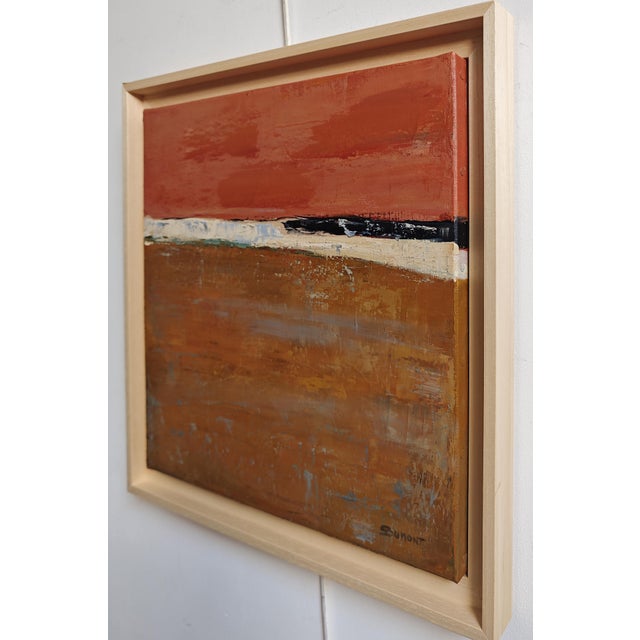 Lueur Fauve, Abstract Landscape, Contemporary, Framed by Sophie Dumont For Sale - Image 6 of 7