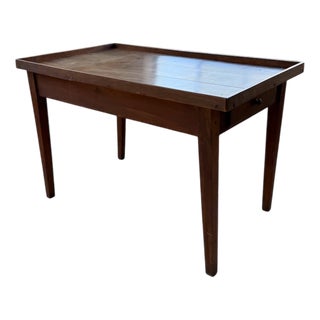 Walnut Worktable, 1950s For Sale