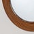 Brown 1960s French Circular Rattan Mirror For Sale - Image 8 of 10