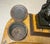 Antique French Solid Siena Marble Bronze Lorenzo De Medicis Statue Desk Inkwell For Sale - Image 16 of 18