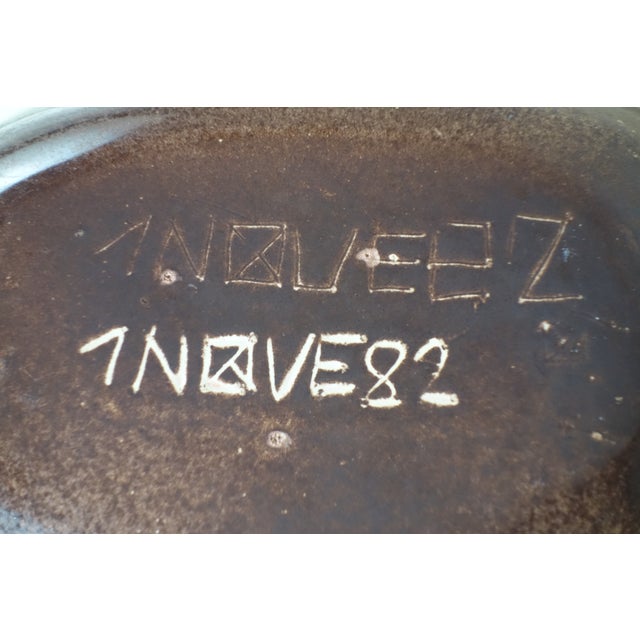 Ceramic Italian Pottery Studio Abstract Ceramic Bowl by Alessio Tasca, 1980s, Set of 2 For Sale - Image 7 of 9