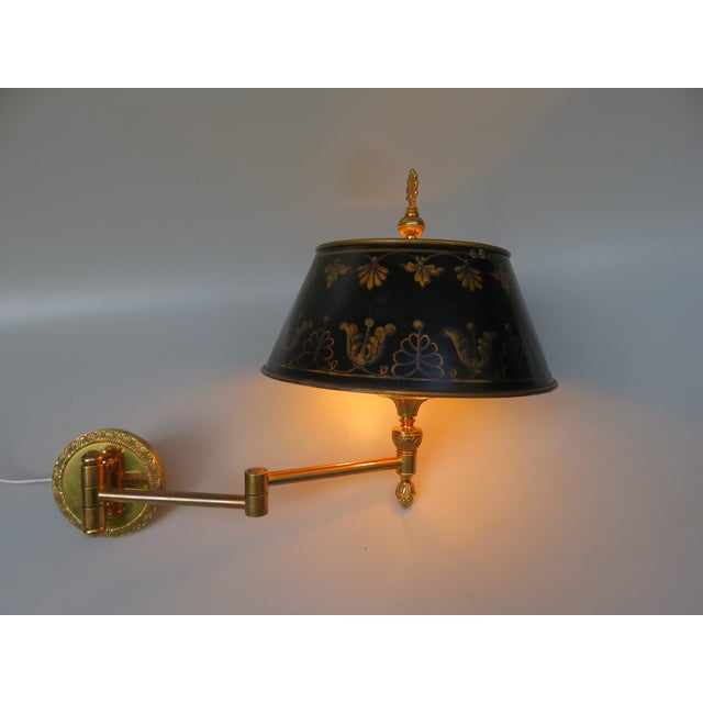 Bouillotte Wall Lights in Bronze Gilded, France, 1970s, Set of 2 For Sale - Image 11 of 18