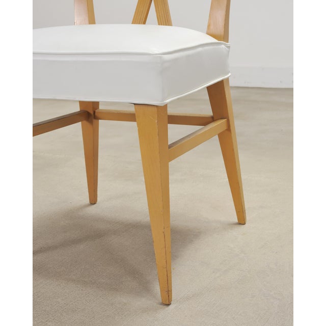 Set of Four Tommi Parzinger Mid-Century X-Back Dining Chairs For Sale - Image 18 of 18