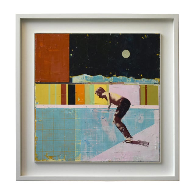 Contemporary Dan Parry-Jones, Skater with Night Sky, 2025, Mixed Media For Sale - Image 3 of 5