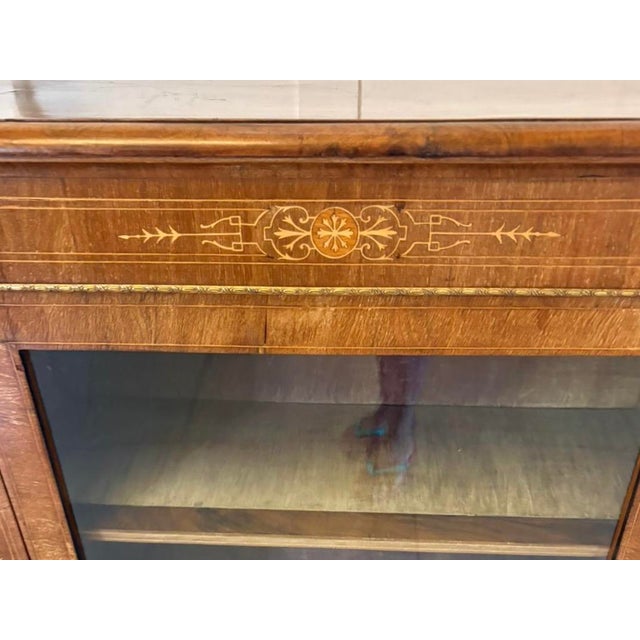 Antique Victorian Walnut Pier Cabinet with Ormolu Mounts, 1860s For Sale - Image 6 of 9