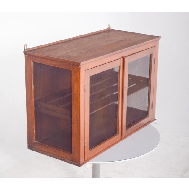 Vintage Portuguese Rustic Wall Cabinet, 1950s For Sale - Image 10 of 12