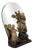 Antique Mirror with Figurines from Goldscheider, 1890s For Sale