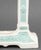 Metal German Art Deco Blue & White Ceramic Mantle Clock For Sale - Image 7 of 10