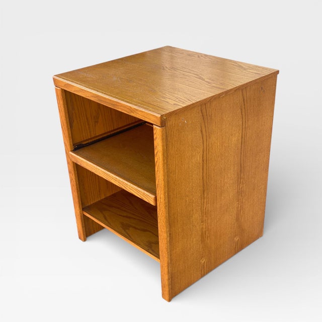 Pair of 1990s Oak Modular Utility Cabinets For Sale - Image 9 of 18
