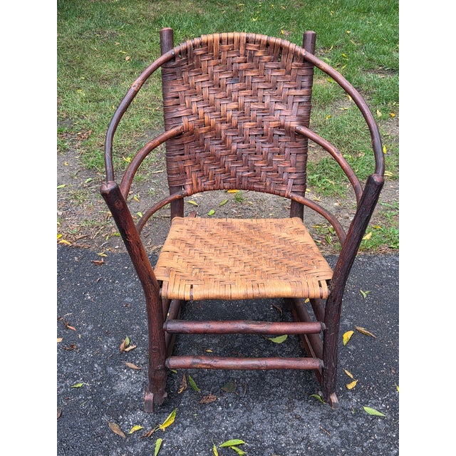 Rare Antique Old Hickory Chair Company Andrew Jackson Model Rocking Chair For Sale - Image 14 of 14