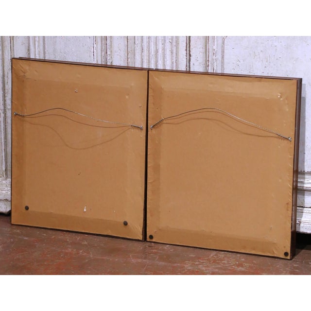 Pair 19th Century French Fashion Engravings in Walnut Frames For Sale - Image 17 of 17