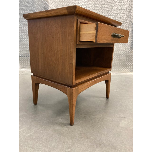 Mid-Century Modern Walnut Nightstand From Kent Coffey For Sale - Image 10 of 13