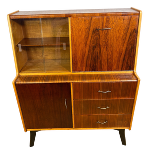 Mid-Century Teak Bureau Bookcase, 1960s