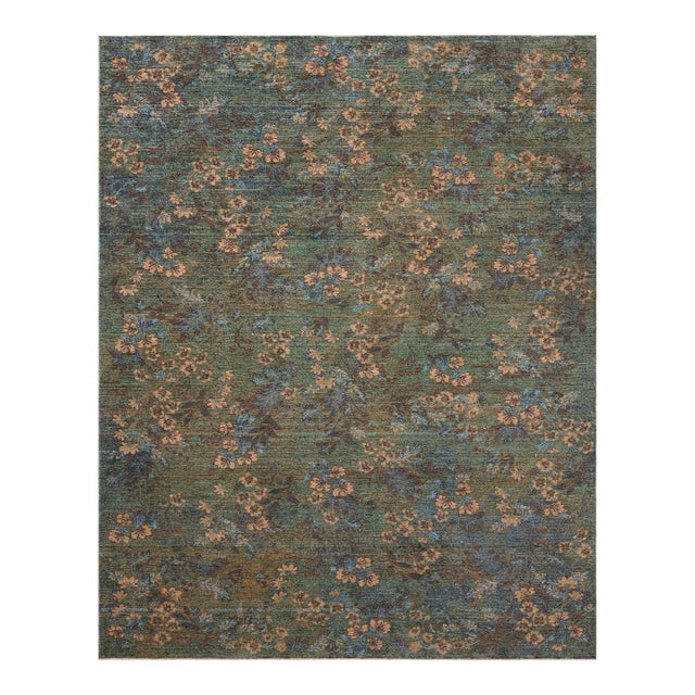 Loloi Winchester Seafoam Green / Teal 2'-3" x 3'-10" Accent Rug For Sale