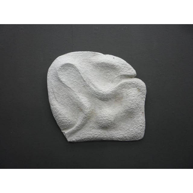 White Anthroposophical Gibs Wall Sculpture in Plaster by Armin Naldi 2000s, 2000s For Sale - Image 8 of 8