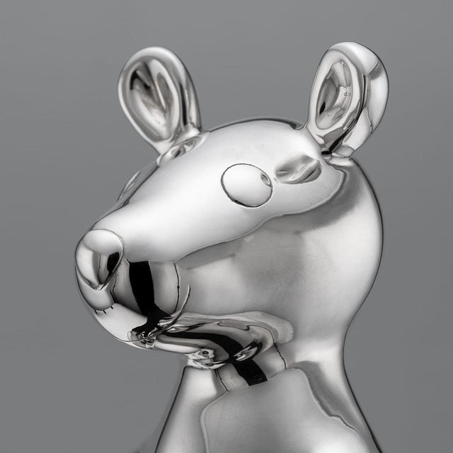 Novelty 21st Century English Silver Kangaroo Money Box by Asprey c.2021 For Sale - Image 9 of 17