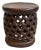 Carved Vintage Bamileke Round Side Table / Stool For Sale