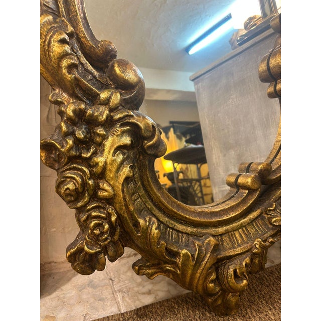 Vintage Mirror in Wood, 1930s For Sale - Image 9 of 11