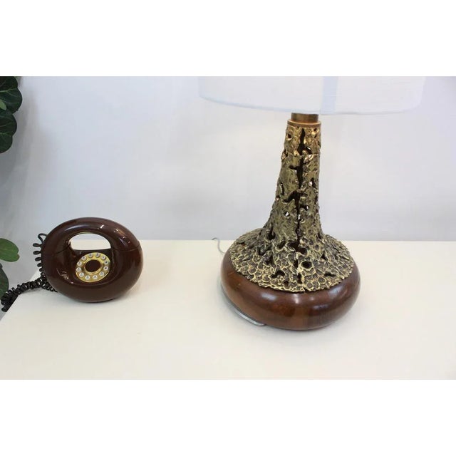 Mid Century Modern Brutalist Lamp For Sale In Boston - Image 6 of 12