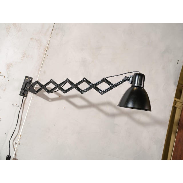 Black Bauhaus Wall Light, 1940s For Sale - Image 8 of 16
