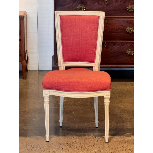 Cream 1950s Set of Six Directoire Style Dining Chairs For Sale - Image 8 of 12