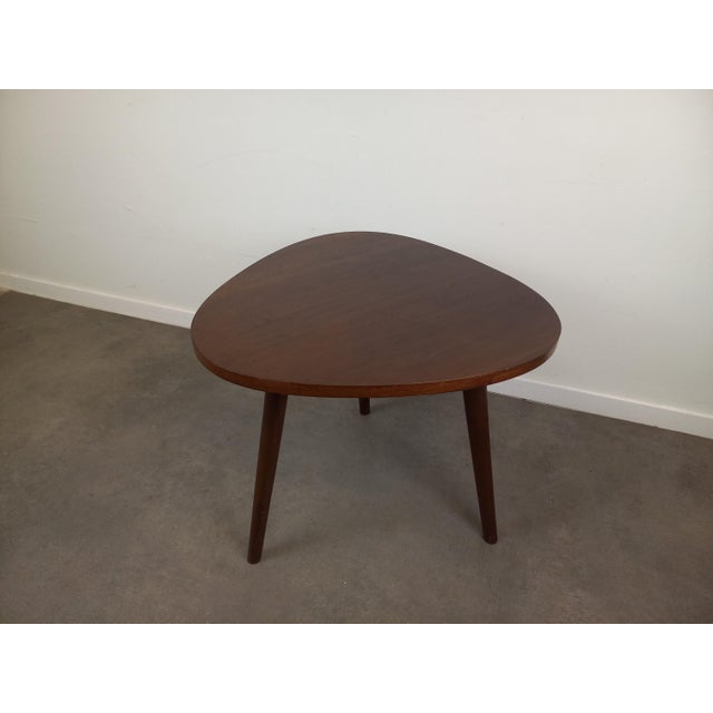 Wood Tripod Side Table, 1950s For Sale - Image 11 of 14