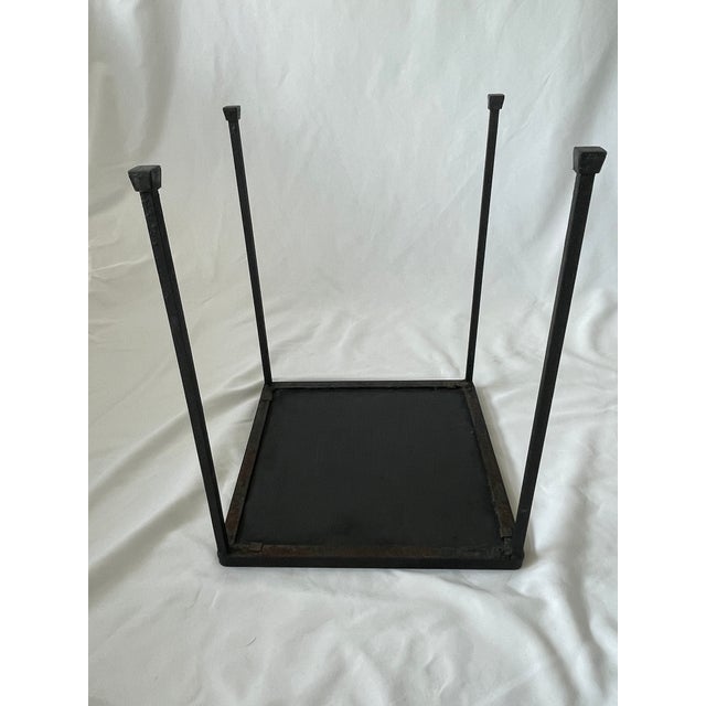Floris Fiedeldij for Artimeta Attributed 1950's Glass Mosaic Top and Iron Nesting Tables For Sale - Image 9 of 10