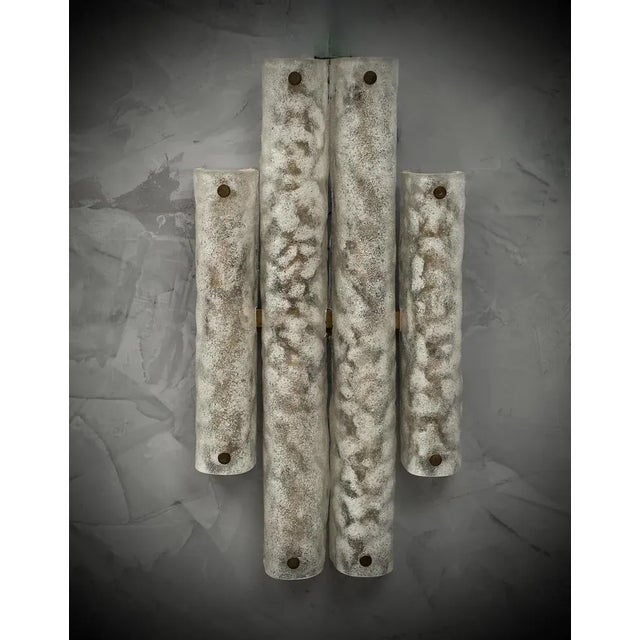 Gold Murano Glass and Brass Wall Light, 1950s For Sale - Image 8 of 9