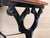 Metal French Solid Cast Iron French Scrolling Bistro Table With Pink Marble Top For Sale - Image 7 of 11