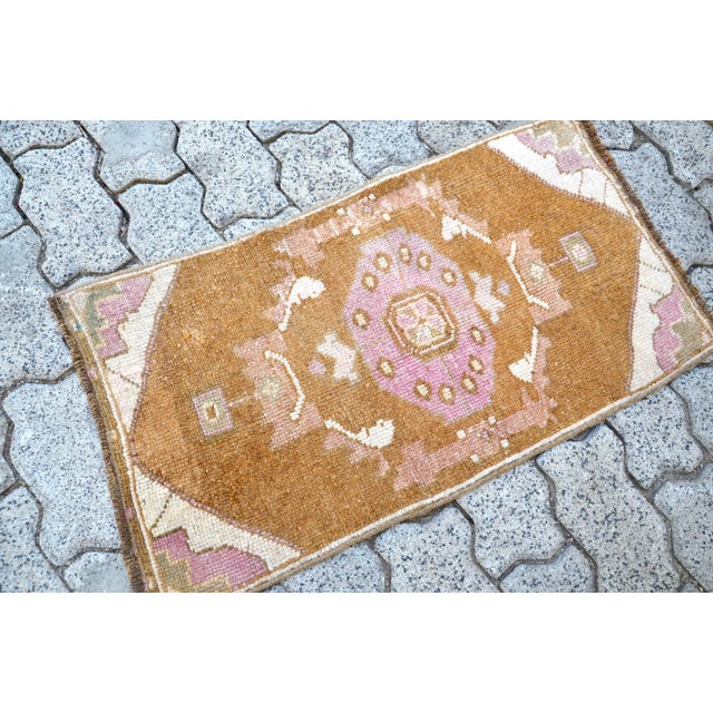 Turkish Vintage Mid Century Turkish Rug For Sale - Image 3 of 6