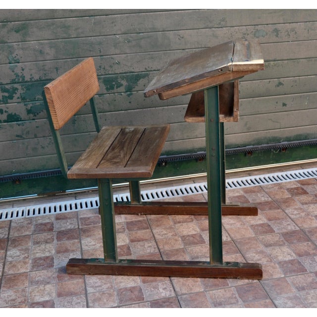 Vintage School Desk, in Worn conditions. Designed 1920 to 1949