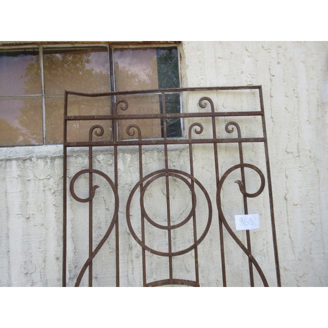 Victorian Antique Victorian Iron Gate Window Garden Fence Architectural Salvage #865 For Sale - Image 3 of 6