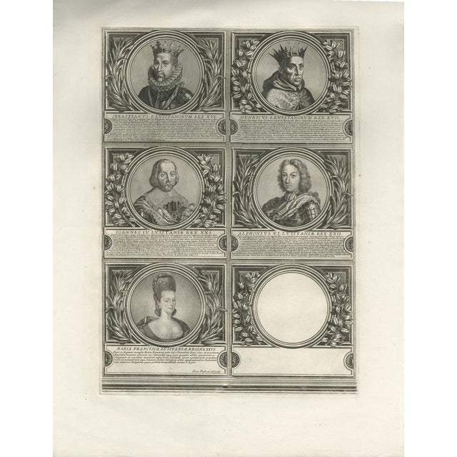 Kings of Portugal Table, 1700s, Set of 5 For Sale - Image 6 of 10