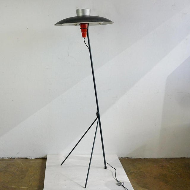 Mid-Century NX38 Floor Lamp attributed to Louis Kalff for Philips, Netherlands, 1950s For Sale - Image 9 of 13