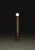 Contemporary Large Navazi Floor Lamp in Scorched Coal Ceramic and Frosted Glass by Svitanok For Sale - Image 3 of 10