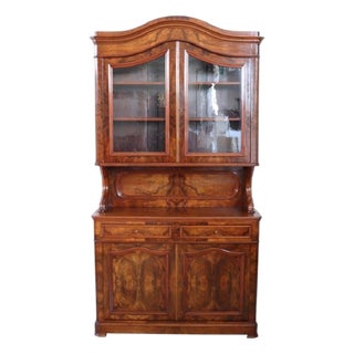 Antique Cupboard in Walnut Briar, 1800s For Sale