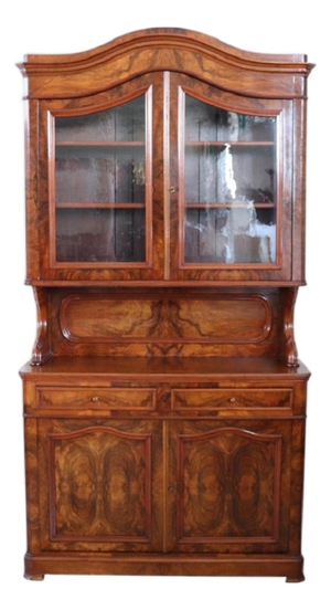 Antique Cupboard in Walnut Briar, 1800s
