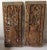 Brown Carved Wood Chinese Panels - A Pair For Sale - Image 8 of 9