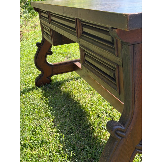 Vintage 5 Drawer Desk For Sale - Image 6 of 8