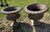 Late 20th Century Shallow Form English Cast Iron Urns - A Pair For Sale - Image 4 of 10